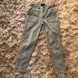 American Eagle Sage Green 00 Vintage Hi Rise Skinny Ankle Cargo Pants